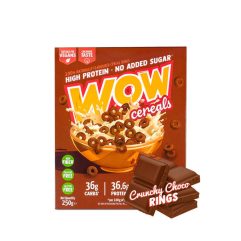 WOW CEREALS HIGH PROTEIN 250G CRUNCHY CHOCO