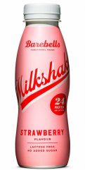 BAREBELLS BEBIDA MILKSHAKE PROTEIN 330ML FRESA