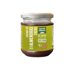 NATURGREEN CREMA ALMENDRAS CACAO TARRO 200GR.